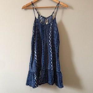 Ocean Drive Tribal Print Beach Coverup Size S